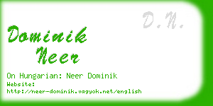 dominik neer business card